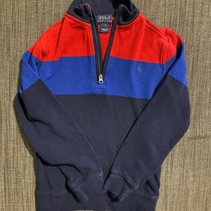 Boys Polo half zipper sweater